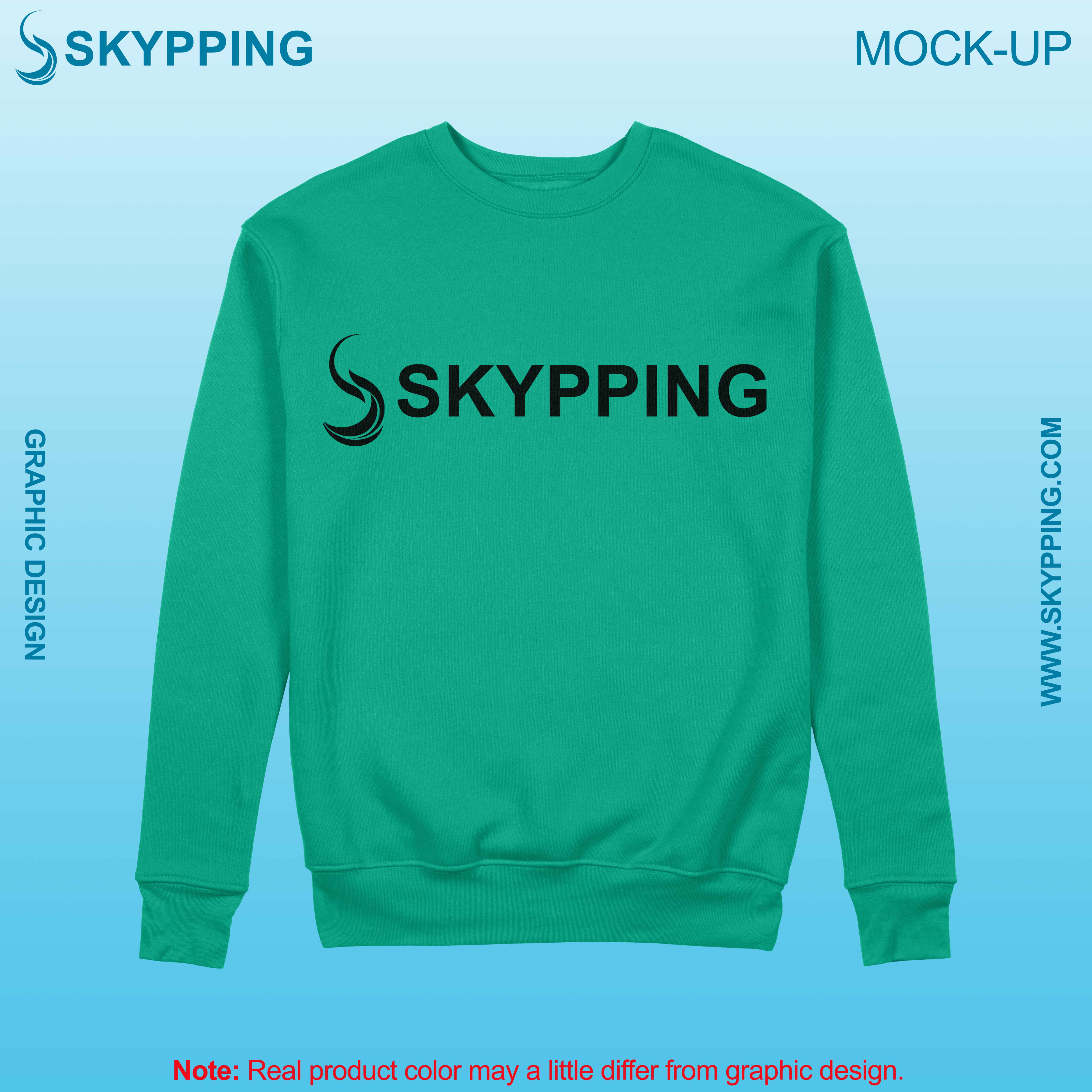 Sweatshirt with set-in style sleeve